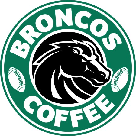 Denver Broncos starbucks coffee logo vinyl decal